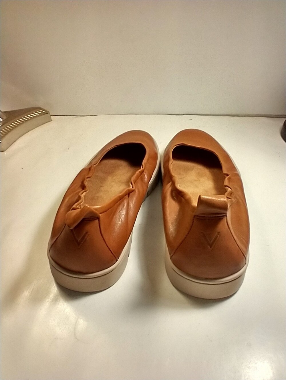 Vionic Uptown Ballet Brown Leather Slip On Shoes Women's sz 8.5. - Picture 5 of 10